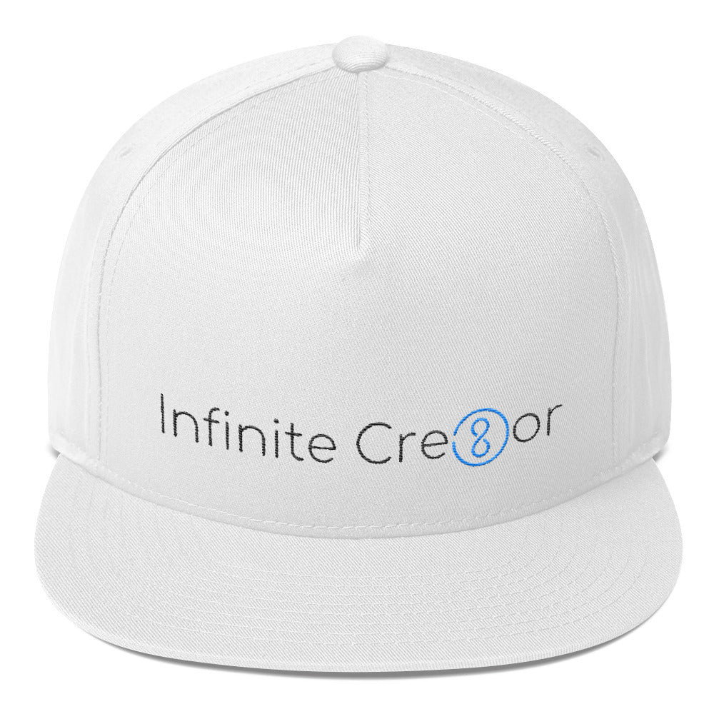 "Infinite Cre8or" Embroidery Flat Bill Cap