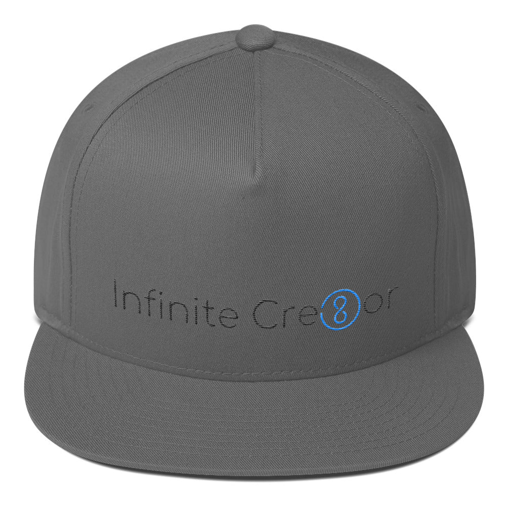 "Infinite Cre8or" Embroidery Flat Bill Cap