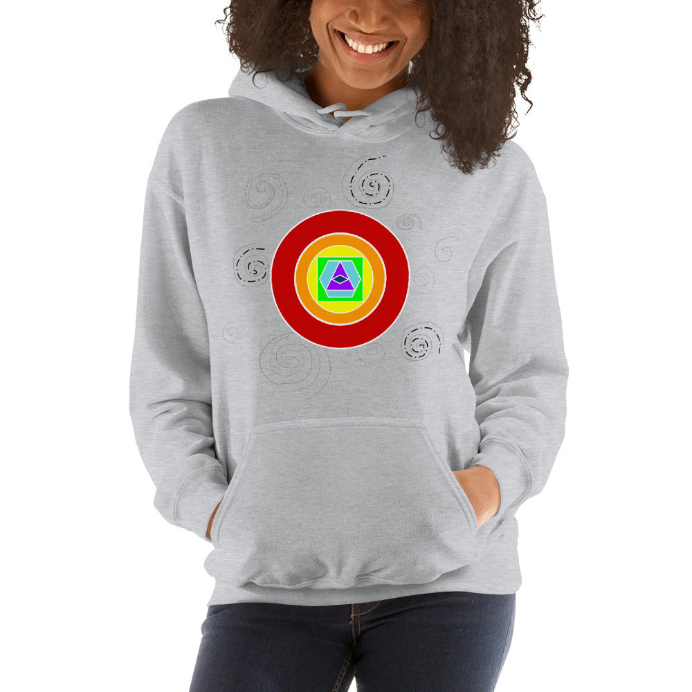 "Energy of Sacred Geometry" Unisex Hooded Sweatshirt