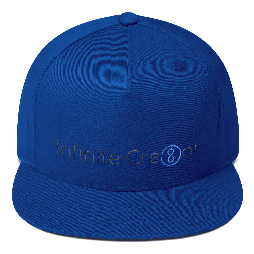 "Infinite Cre8or" Embroidery Flat Bill Cap